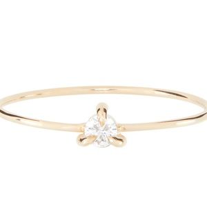 14K gold Catbird Diamond fizz ring, sparkler. Size 8